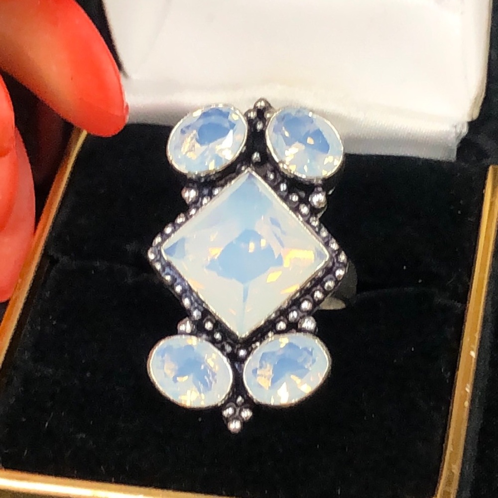 Opalite Silver Ring - image 3